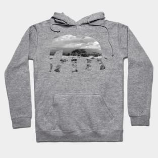 Elephant Safari Silhouette Hoodie